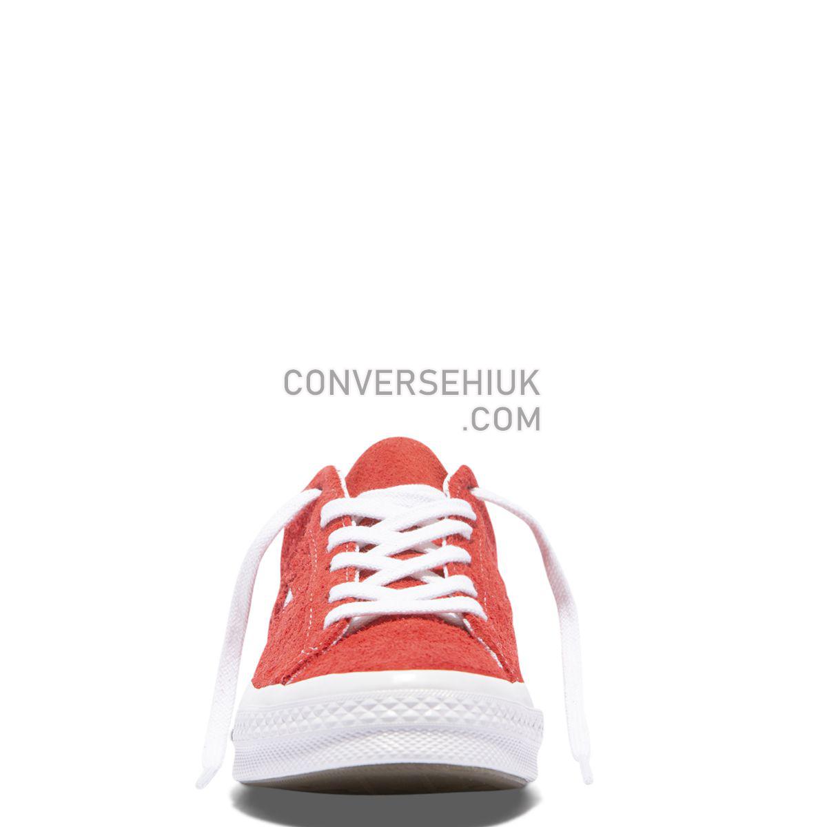 Converse One Star Premium Suede Low Top Red Red/White 158434 Shoes