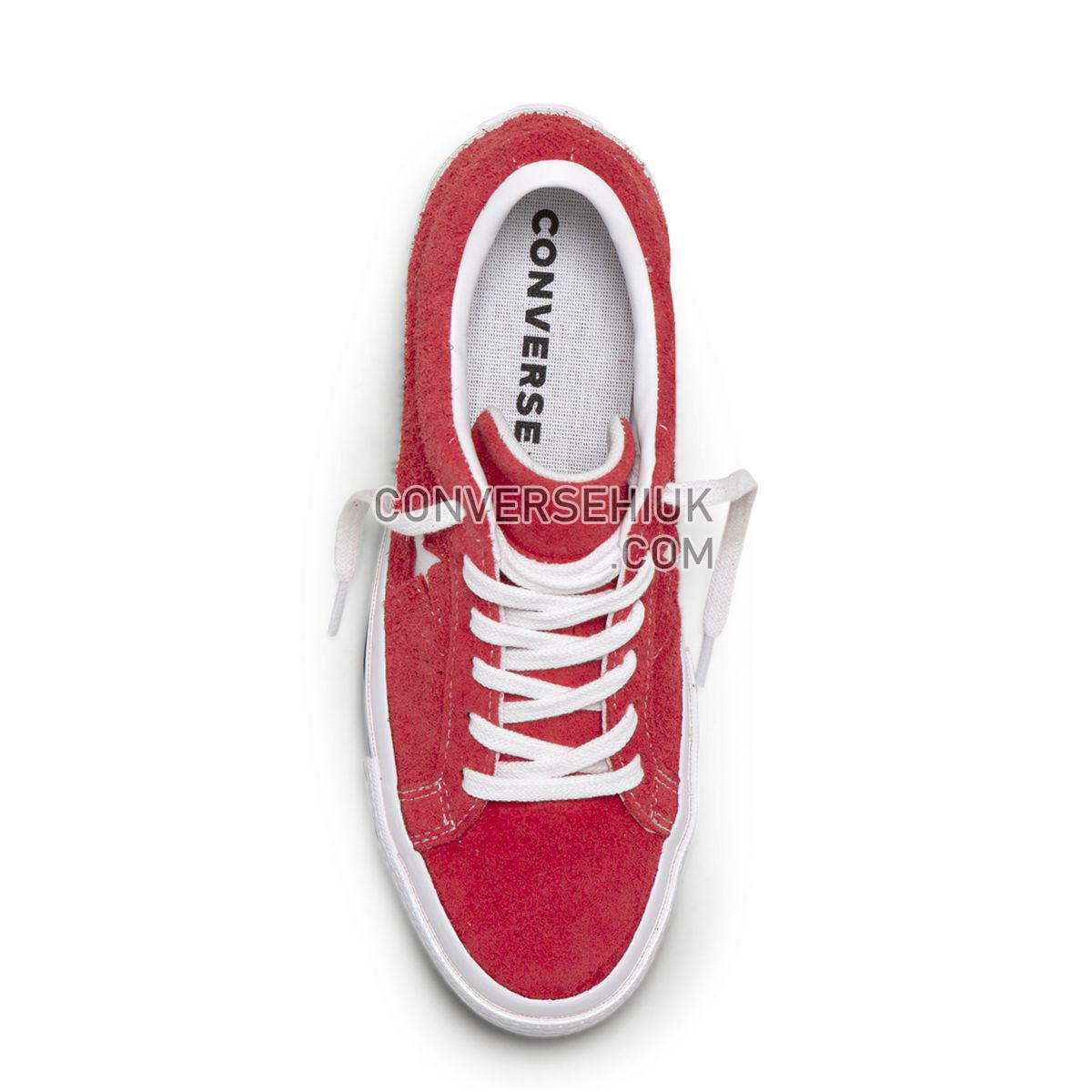 Converse One Star Premium Suede Low Top Red Red/White 158434 Shoes