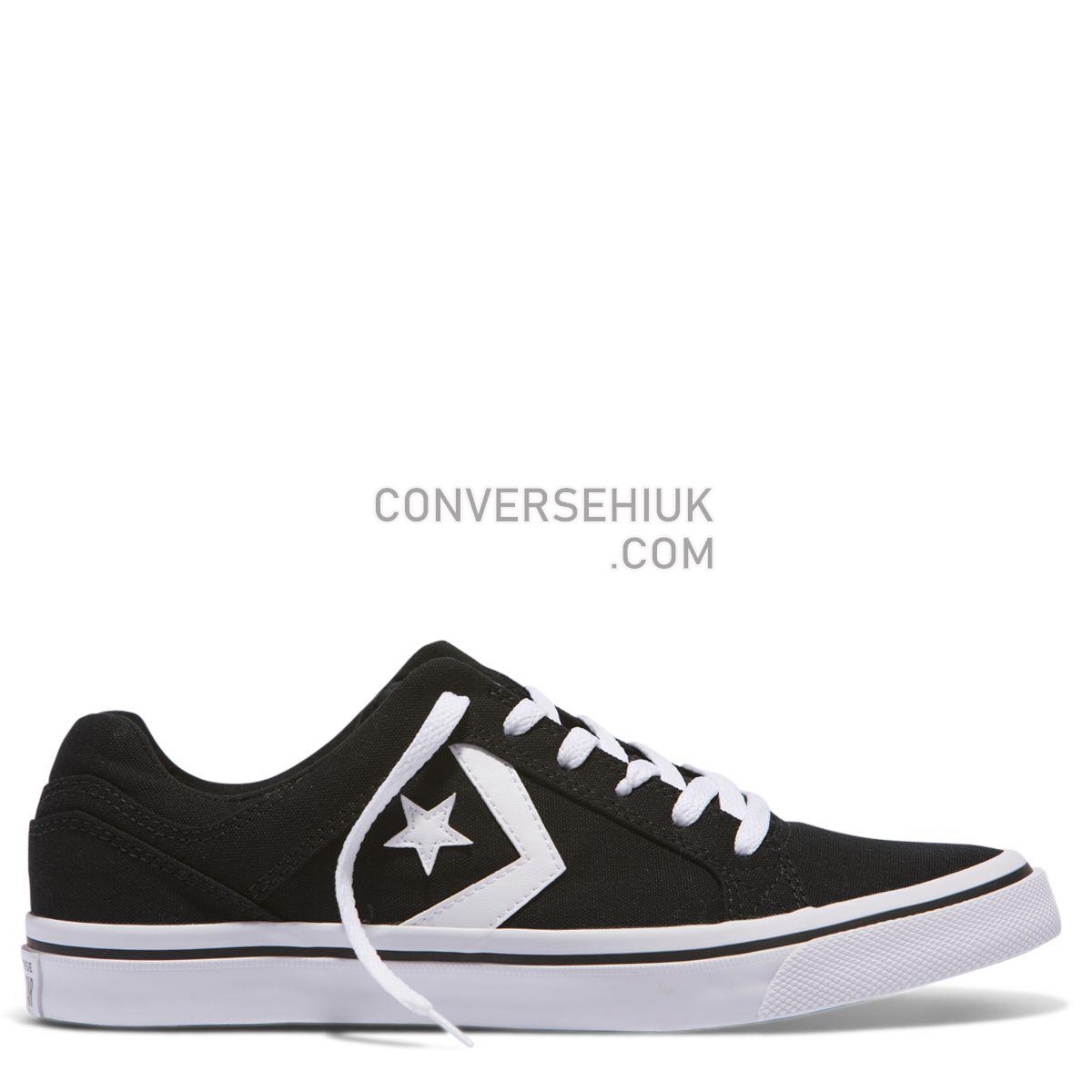 Converse Distrito Canvas Low Top Black Black/White/Black 155064 Shoes