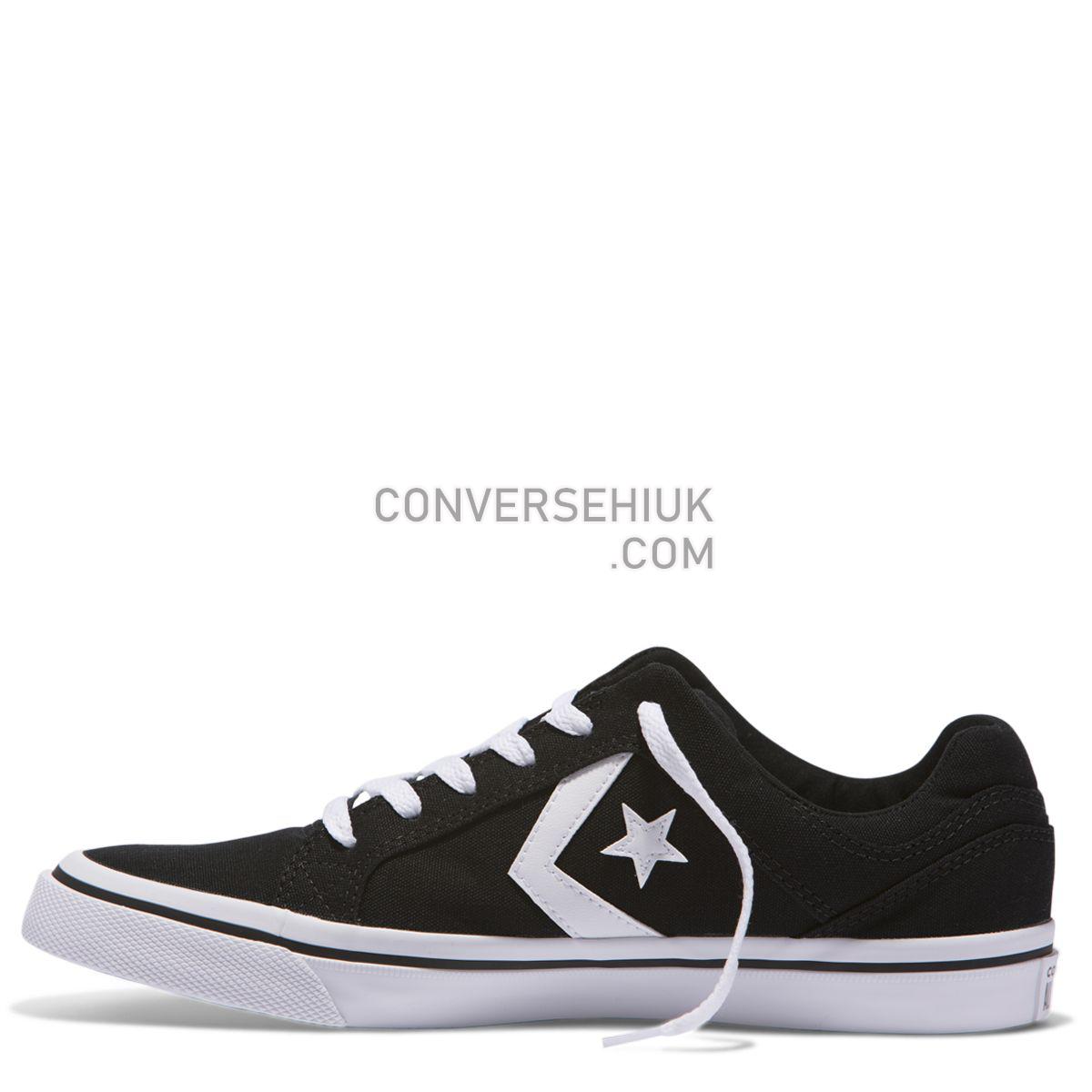 Converse Distrito Canvas Low Top Black Black/White/Black 155064 Shoes