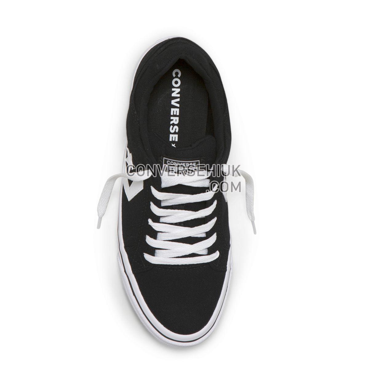 Converse Distrito Canvas Low Top Black Black/White/Black 155064 Shoes