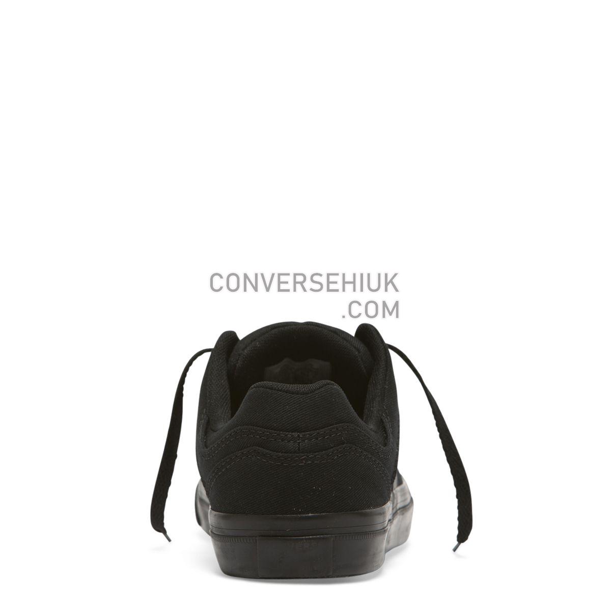 Converse CONS El Distrito Canvas Low Top Black Black/Black/Black 159786 Shoes