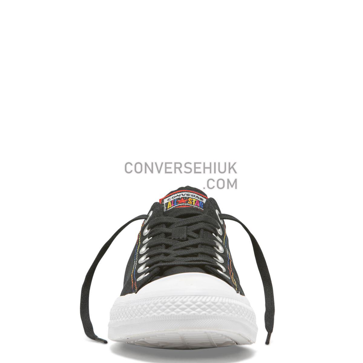 Converse Chuck Taylor All Star Rainbow Low Top Black Black/White/Habanero Red 165426 Shoes