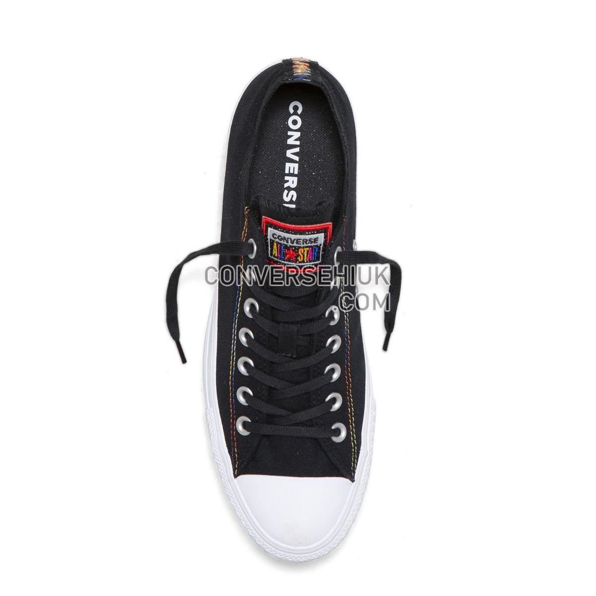 Converse Chuck Taylor All Star Rainbow Low Top Black Black/White/Habanero Red 165426 Shoes