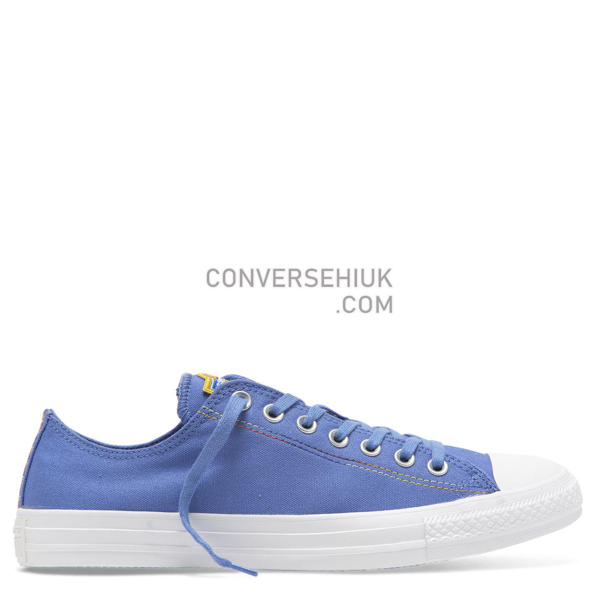 Converse Chuck Taylor All Star Rainbow Low Top Ozone Blue Ozone Blue/White/Vivid Sulfur 165427 Shoes