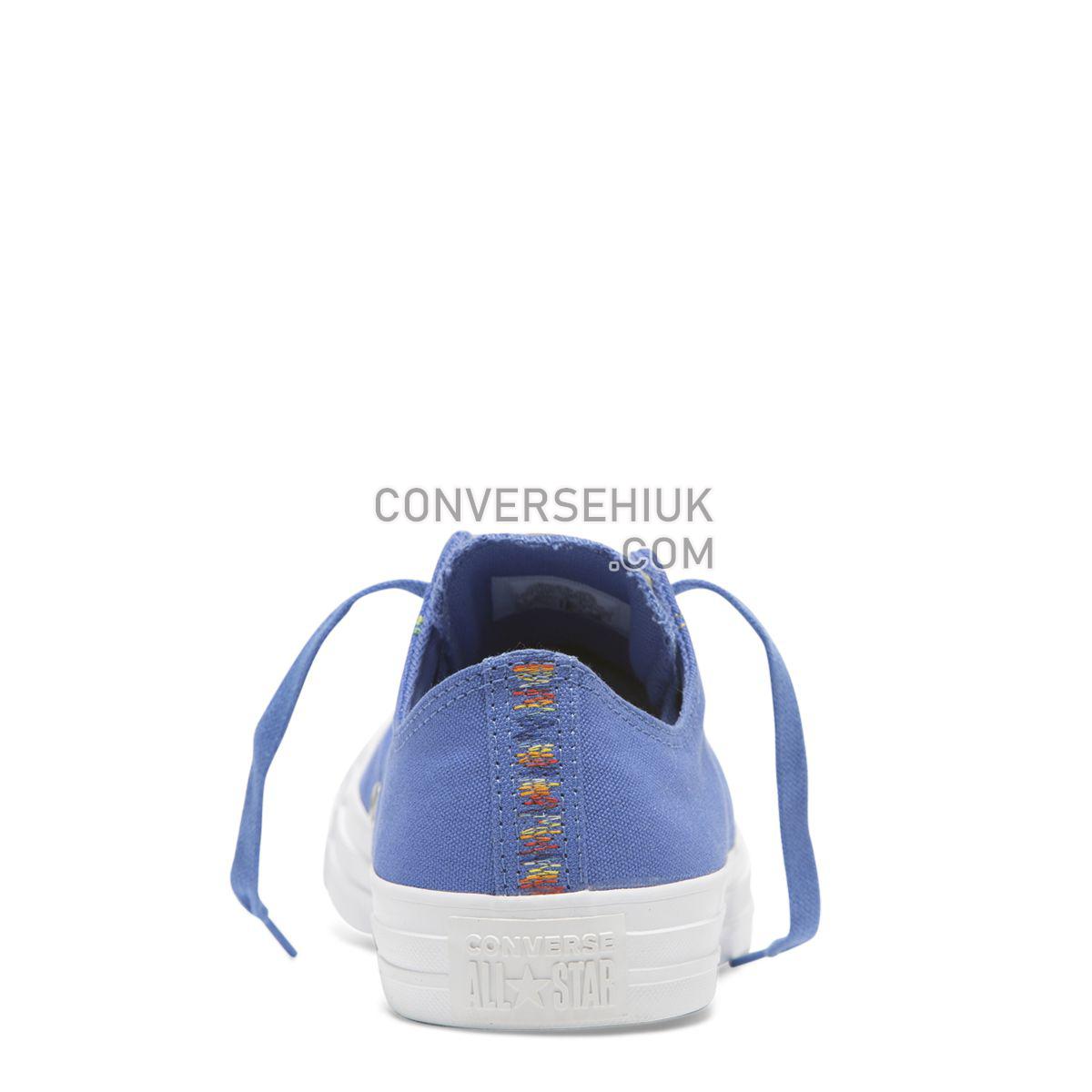 Converse Chuck Taylor All Star Rainbow Low Top Ozone Blue Ozone Blue/White/Vivid Sulfur 165427 Shoes