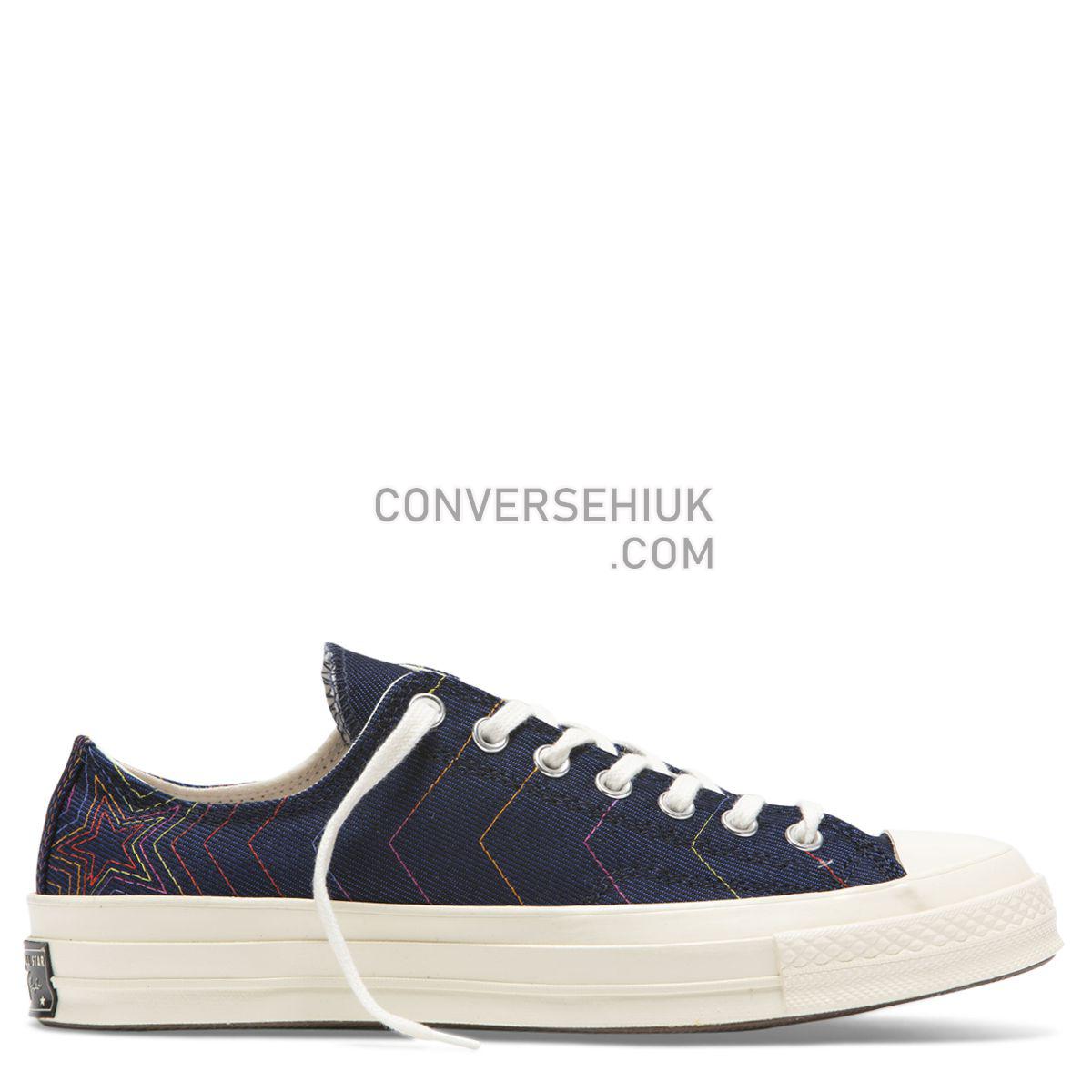 Converse Chuck Taylor All Star 70 Rainbow Low Top Obsidian Obsidian/Ozone Blue/Egret 164967 Shoes