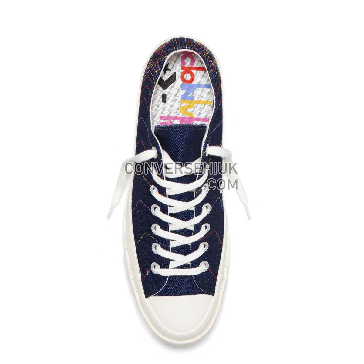 Converse Chuck Taylor All Star 70 Rainbow Low Top Obsidian Obsidian/Ozone Blue/Egret 164967 Shoes