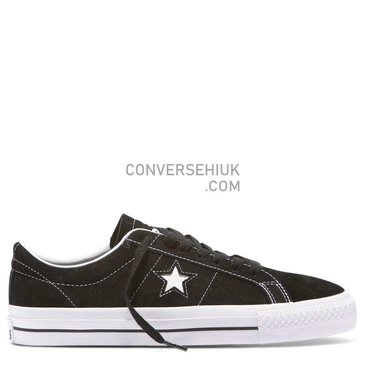 Converse CONS One Star Pro Suede Low Top Black Black/White/White 159579 Shoes