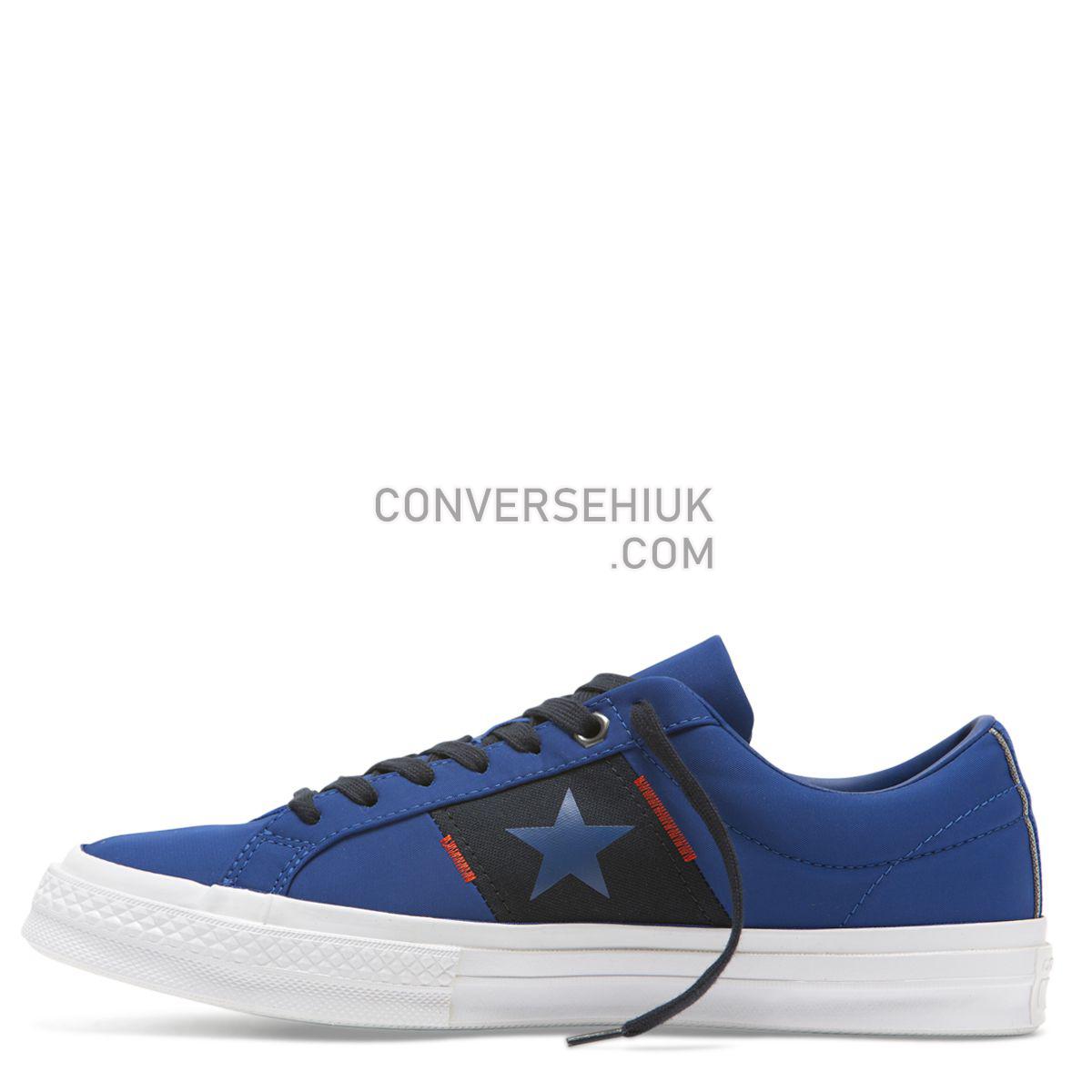 Converse One Star Flight School Low Top Blue Blue/Dark Obsidian/White 165057 Shoes