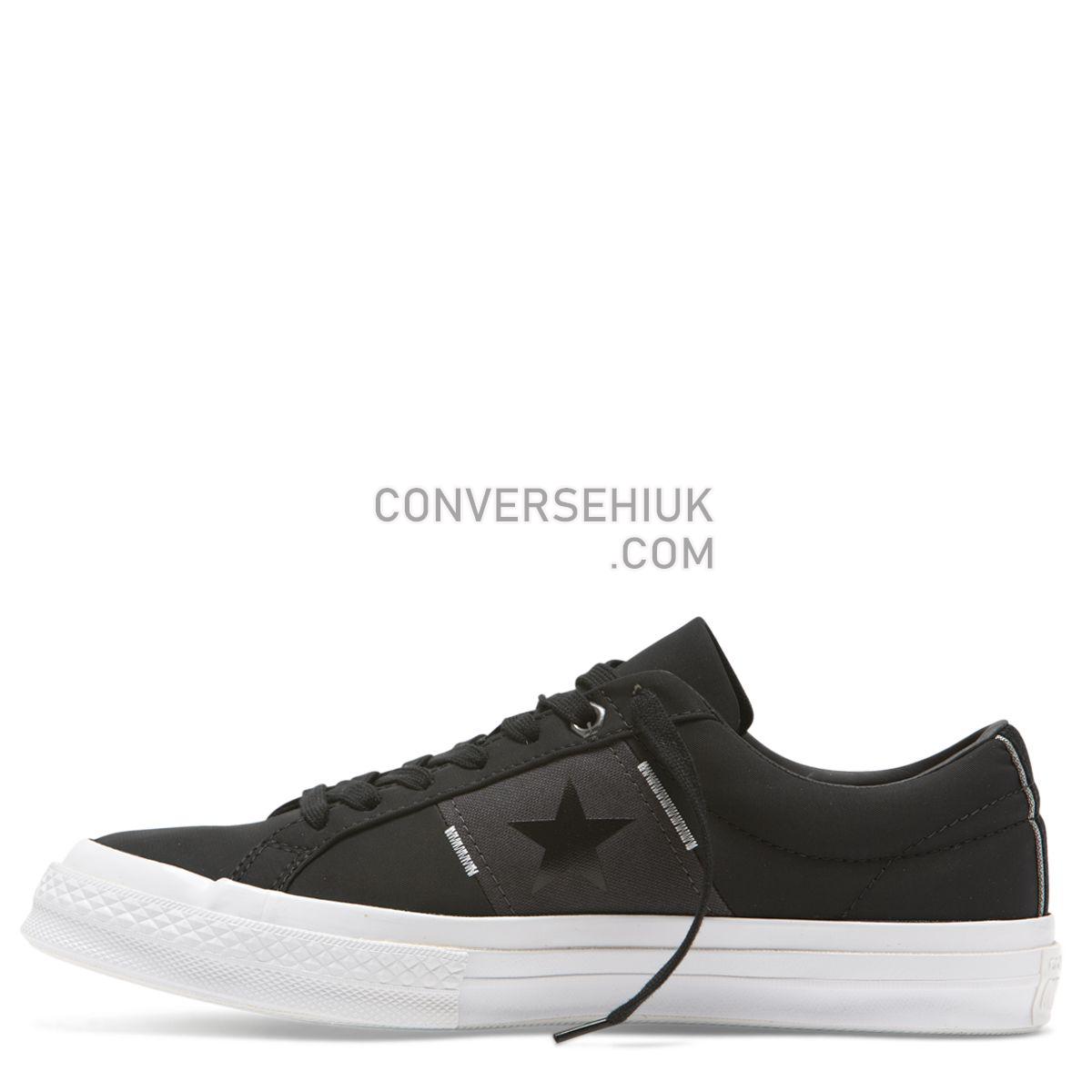 Converse One Star Flight School Low Top Black Black/Almost Black/White 165059 Shoes