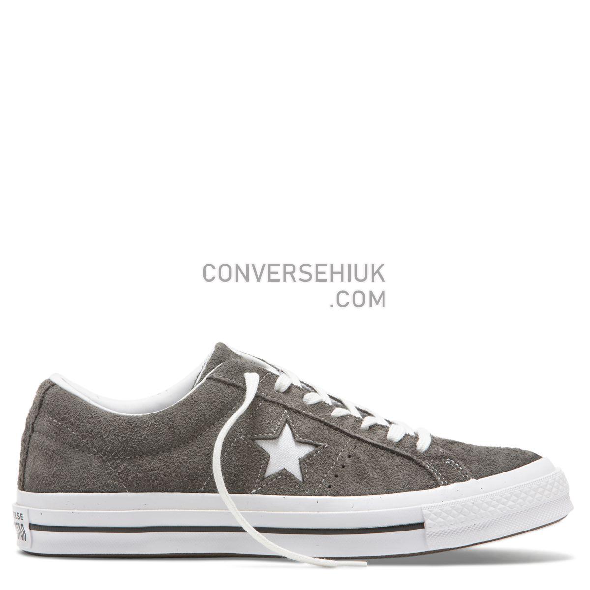 Converse One Star Vintage Suede Low Top Carbon Grey Carbon Grey/White/Black 165034 Shoes