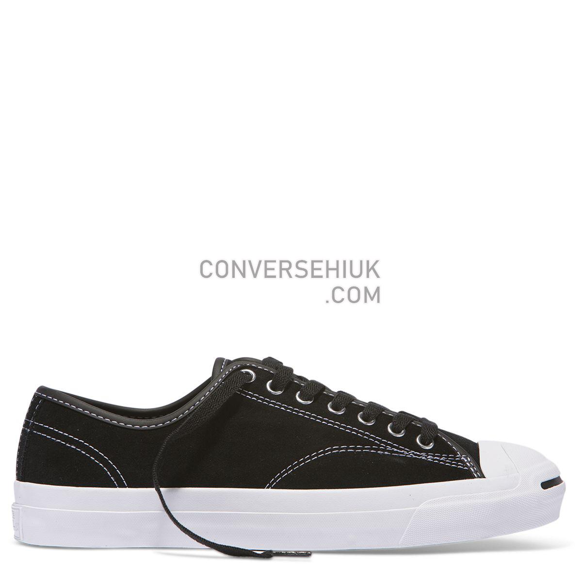 Converse Jack Purcell Pro Suede Low Top Black Black/Black/White 159508 Shoes