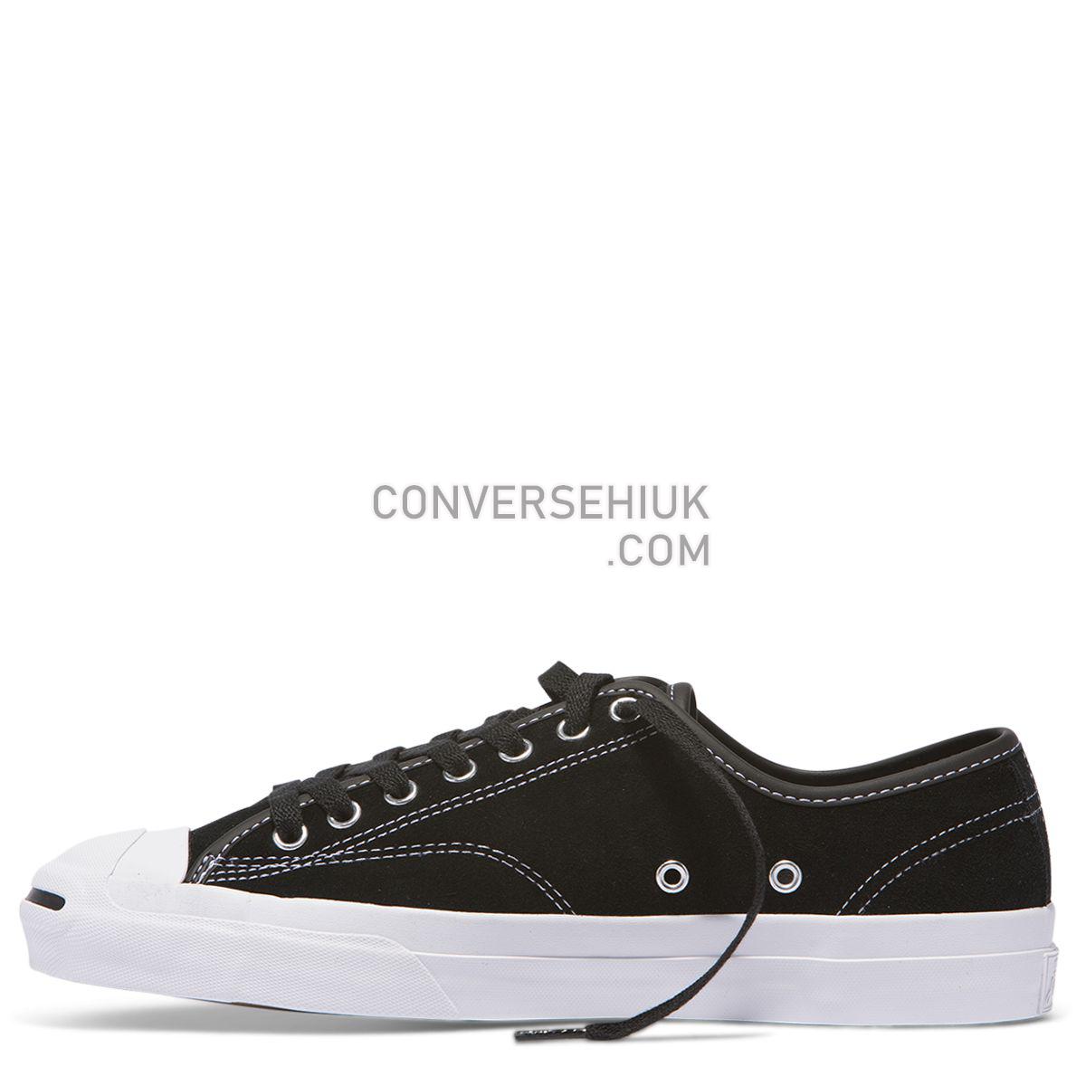 Converse Jack Purcell Pro Suede Low Top Black Black/Black/White 159508 Shoes