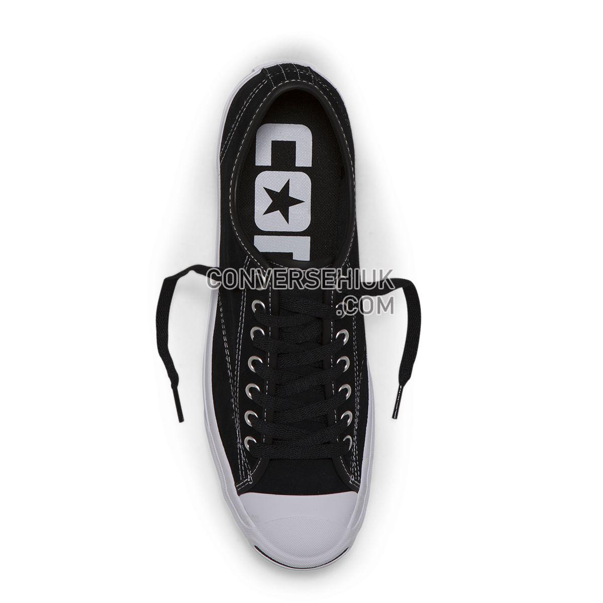 Converse Jack Purcell Pro Suede Low Top Black Black/Black/White 159508 Shoes