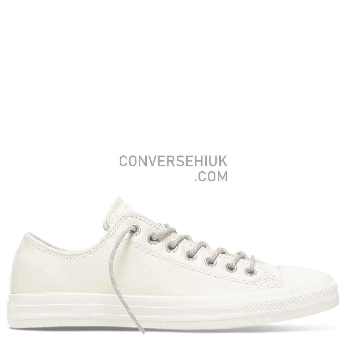 Converse Chuck Taylor All Star Limo Leather Low Top Egret Egret/Papyrus/Egret 163342 Shoes