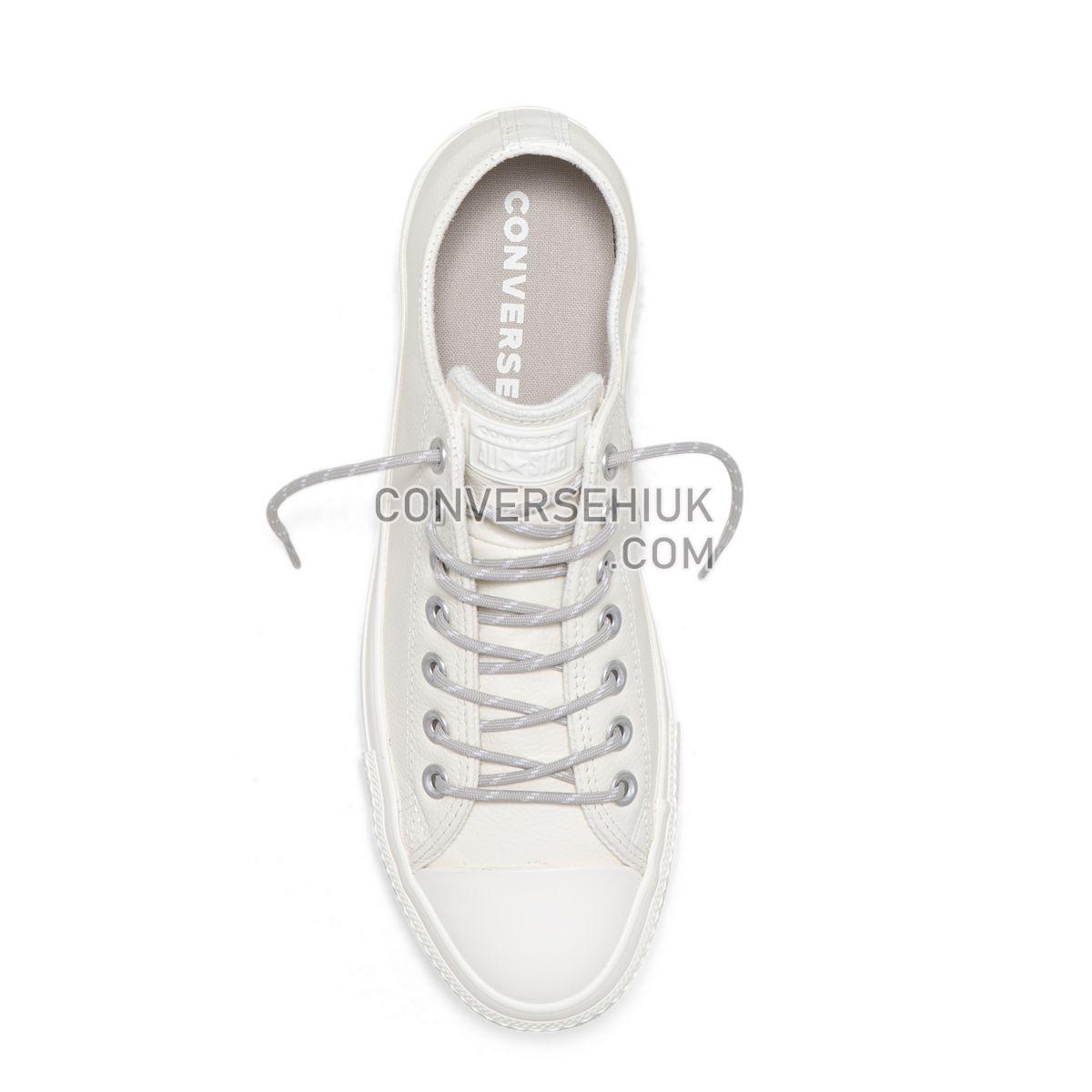 Converse Chuck Taylor All Star Limo Leather Low Top Egret Egret/Papyrus/Egret 163342 Shoes