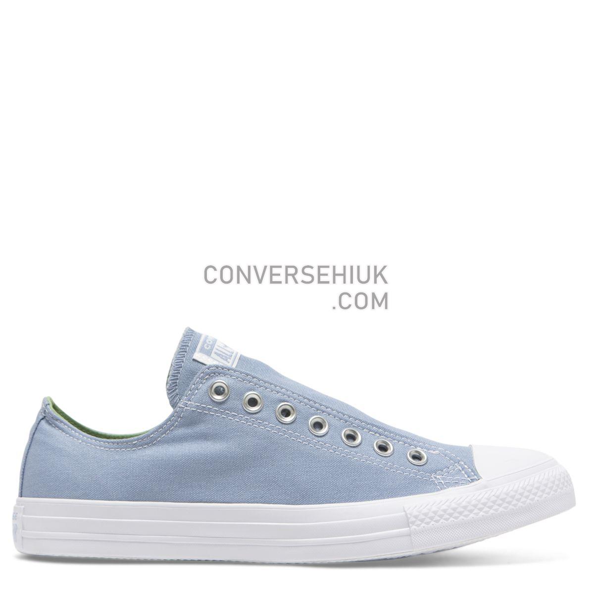 Converse Chuck Taylor All Star Season Slip Low Top Indigo Fog Indigo Fog/Peat Moss/White 164305 Shoes