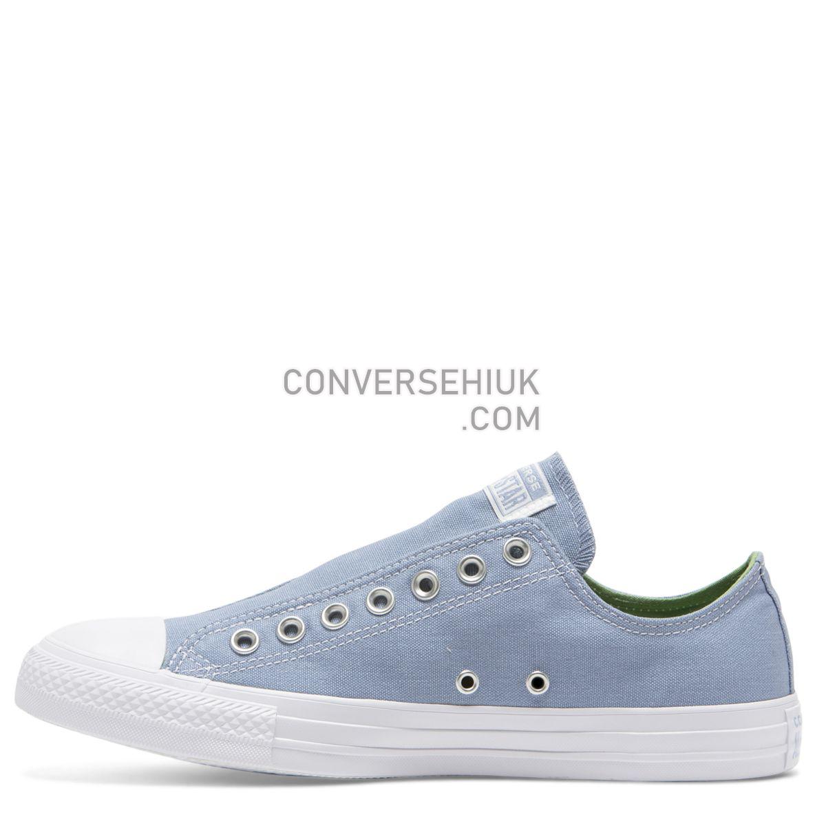 Converse Chuck Taylor All Star Season Slip Low Top Indigo Fog Indigo Fog/Peat Moss/White 164305 Shoes