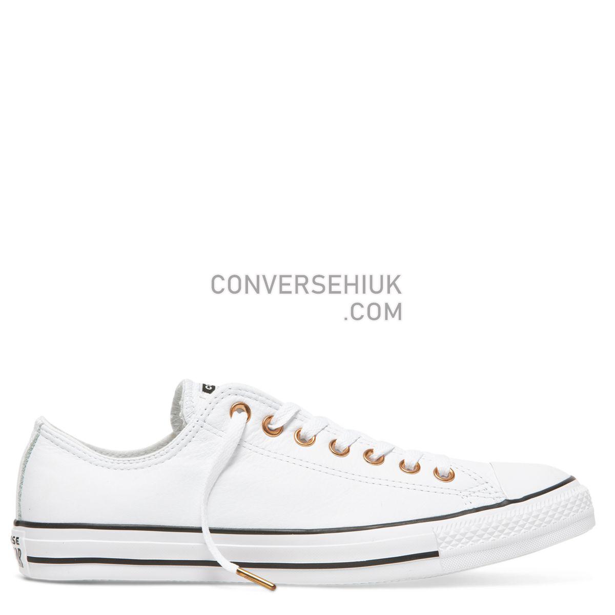 Converse Chuck Taylor All Star Leather Low Top White White/White/Black 161262 Shoes