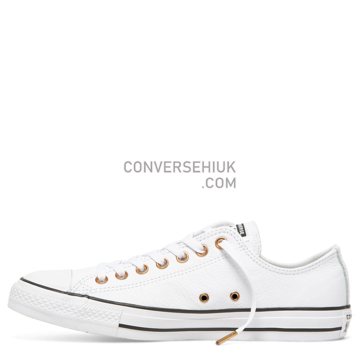 Converse Chuck Taylor All Star Leather Low Top White White/White/Black 161262 Shoes