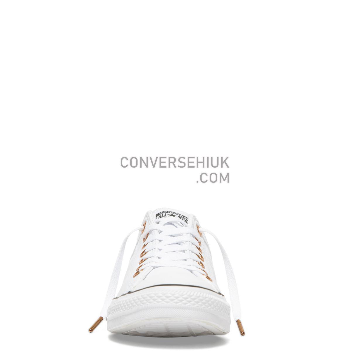 Converse Chuck Taylor All Star Leather Low Top White White/White/Black 161262 Shoes