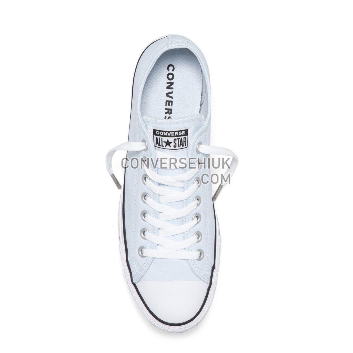 Converse Chuck Taylor All Star Leather Low Top Blue Tint Blue Tint/White/Black 162041 Shoes