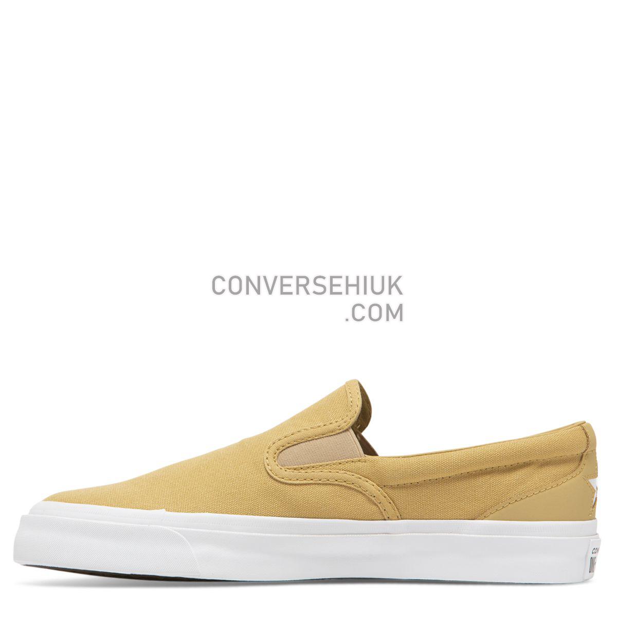 Converse One Star CC Slip Club Gold Club Gold/Club Gold/White 163371 Shoes