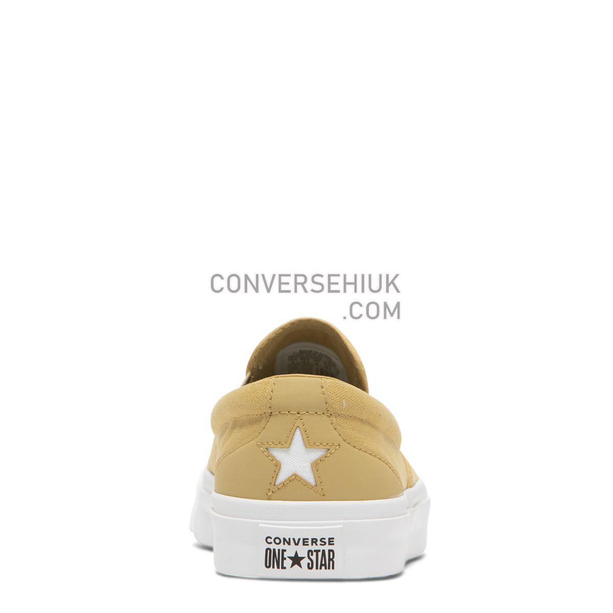 Converse One Star CC Slip Club Gold Club Gold/Club Gold/White 163371 Shoes