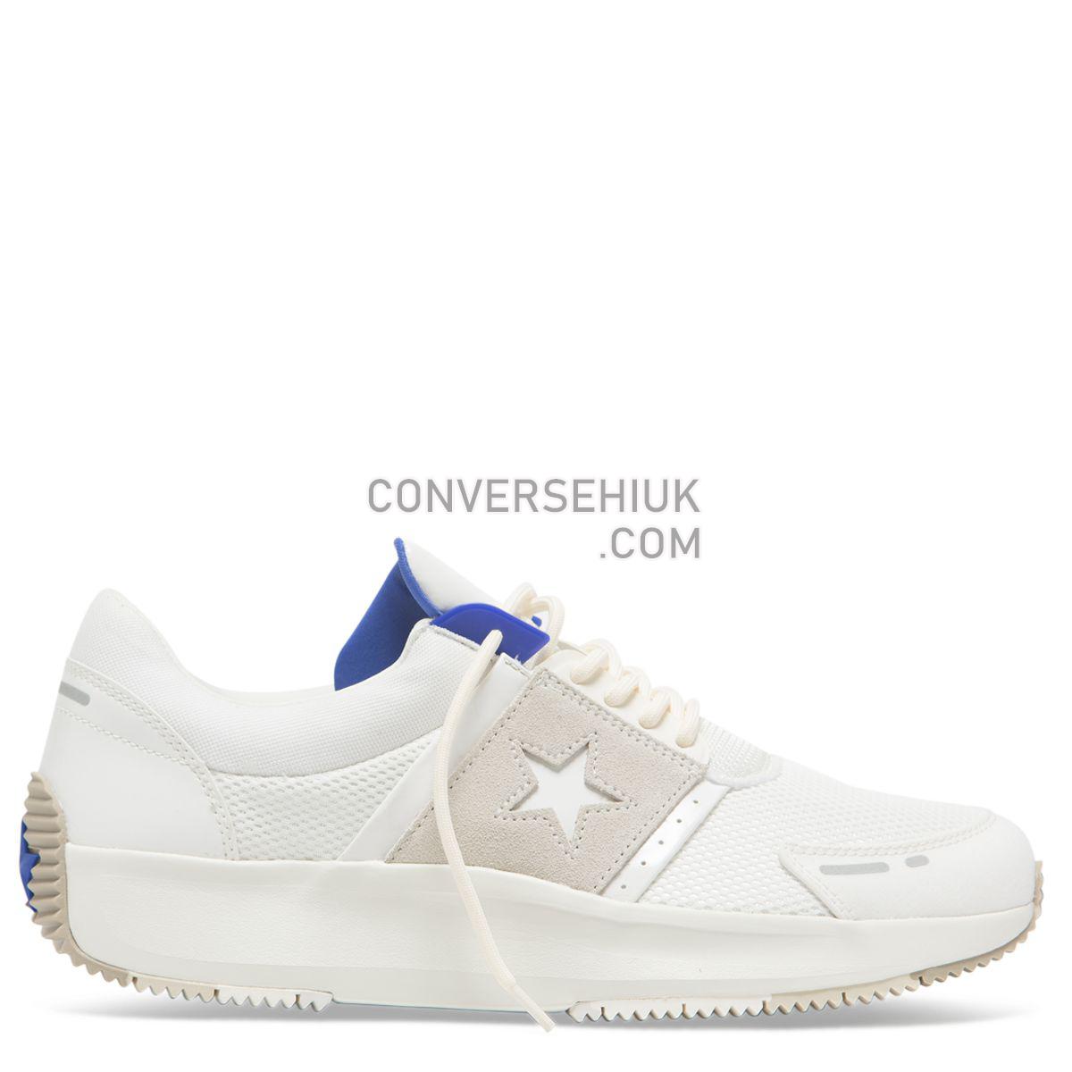 Converse Run Star Low Top Vintage White Vintage White/Egret/Lt Racer Blue 163310 Shoes