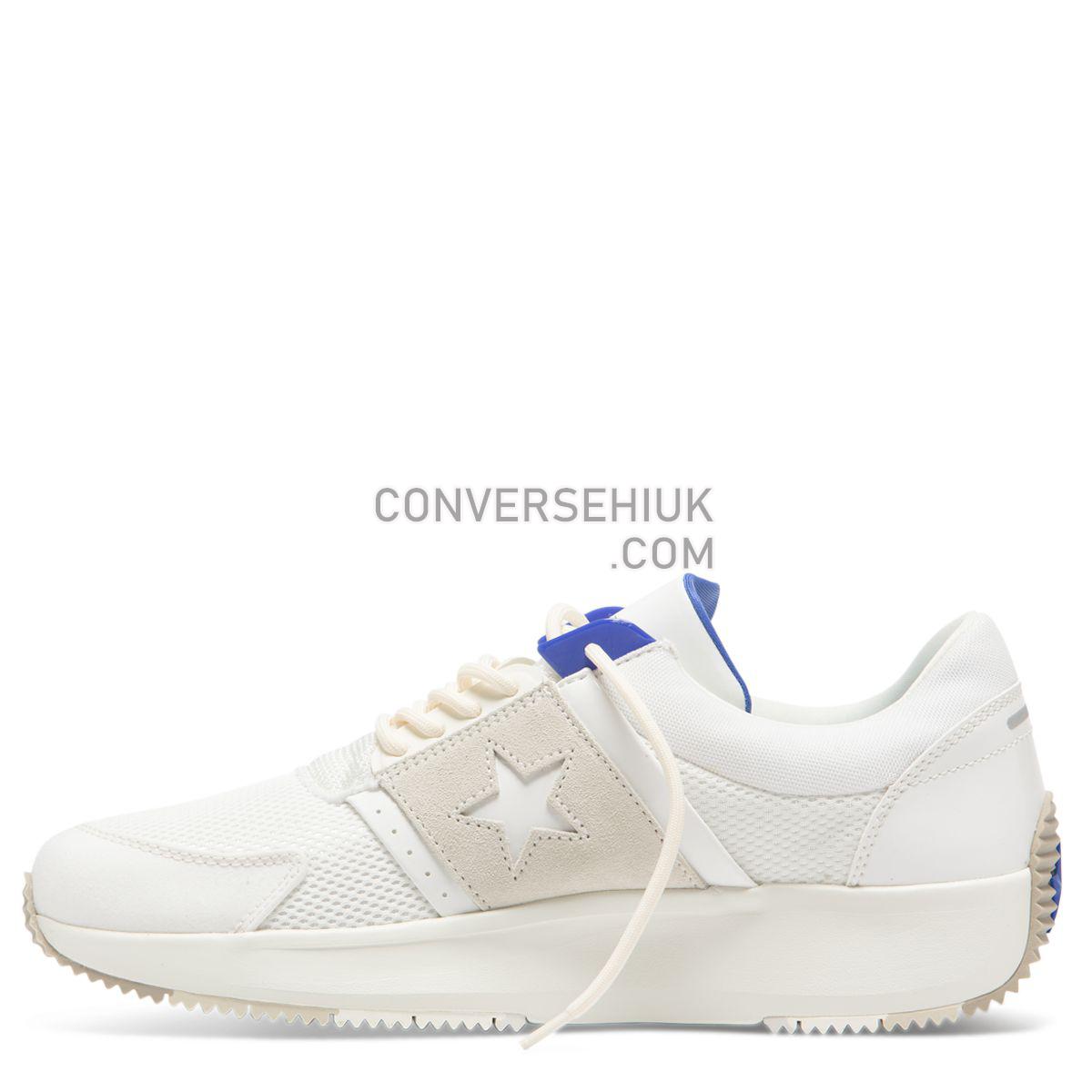 Converse Run Star Low Top Vintage White Vintage White/Egret/Lt Racer Blue 163310 Shoes