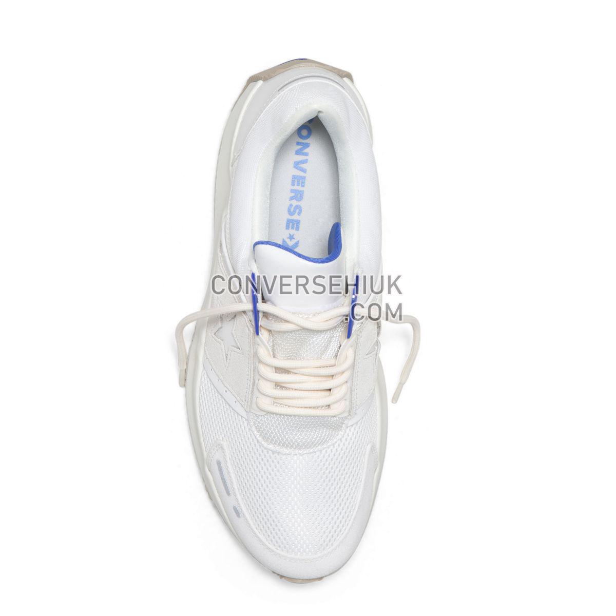 Converse Run Star Low Top Vintage White Vintage White/Egret/Lt Racer Blue 163310 Shoes