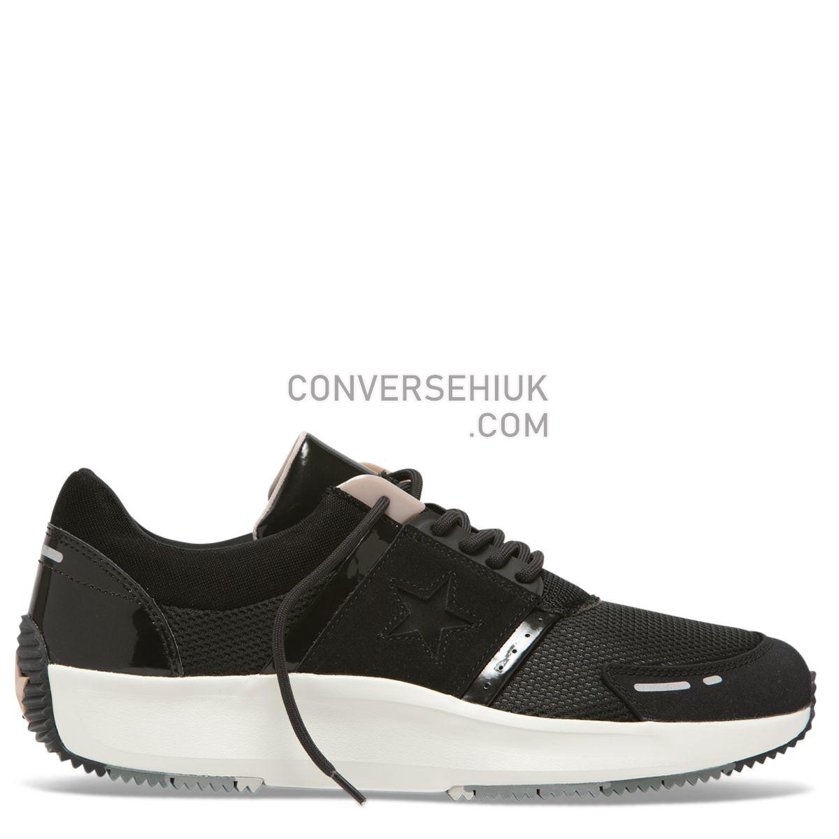 Converse Run Star Low Top Black Black/Almost Black/Particle Beige 163311 Shoes