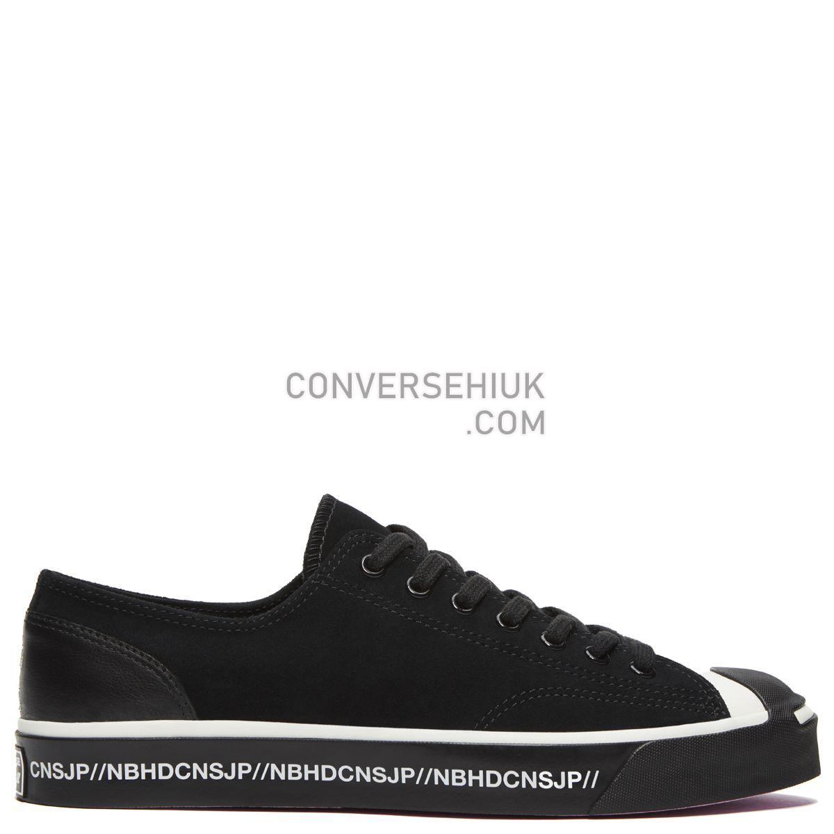 Converse X Neighborhood Jack Purcell Low Top Black Black/Egret/Black 165604 Shoes