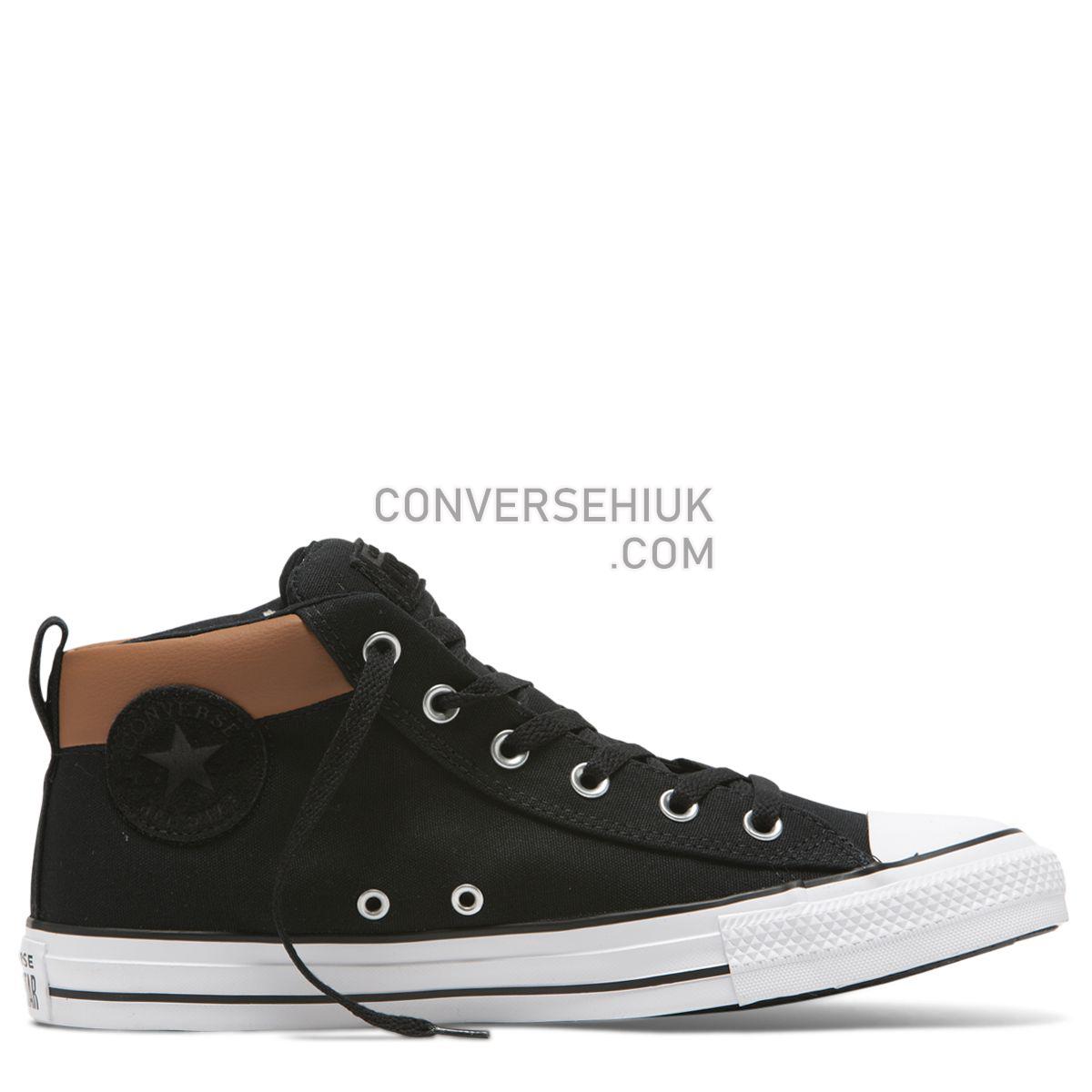 Converse Chuck Taylor All Star Street Space Explorer Mid Black Black/Warm Tan/White 165389 Shoes