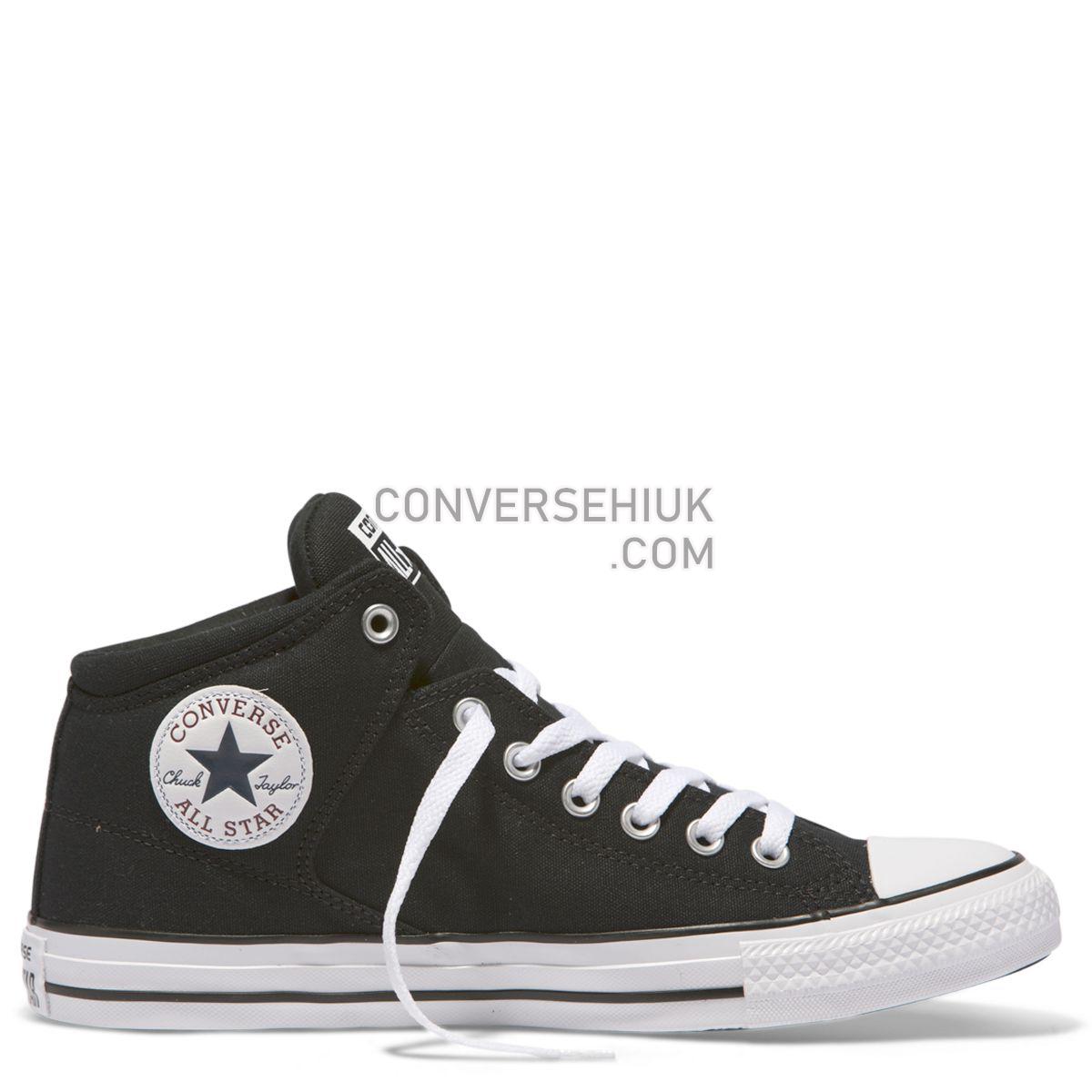 Converse Chuck Taylor All Star High Street Mid Black Black/Black/White 151041 Shoes