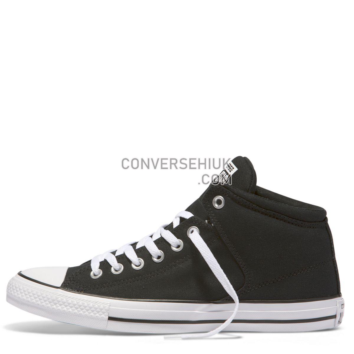 Converse Chuck Taylor All Star High Street Mid Black Black/Black/White 151041 Shoes