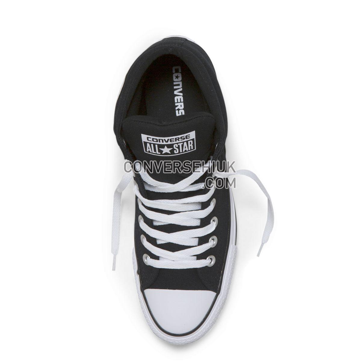 Converse Chuck Taylor All Star High Street Mid Black Black/Black/White 151041 Shoes