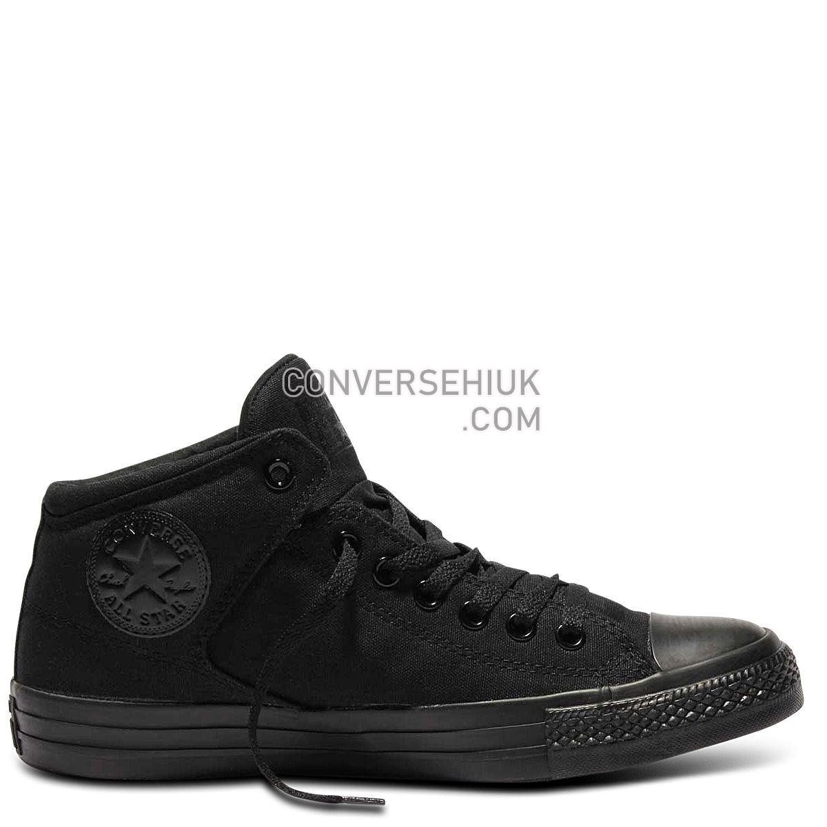 Converse Chuck Taylor All Star High Street Mid Black Mono Black/Black/Black 149432 Shoes