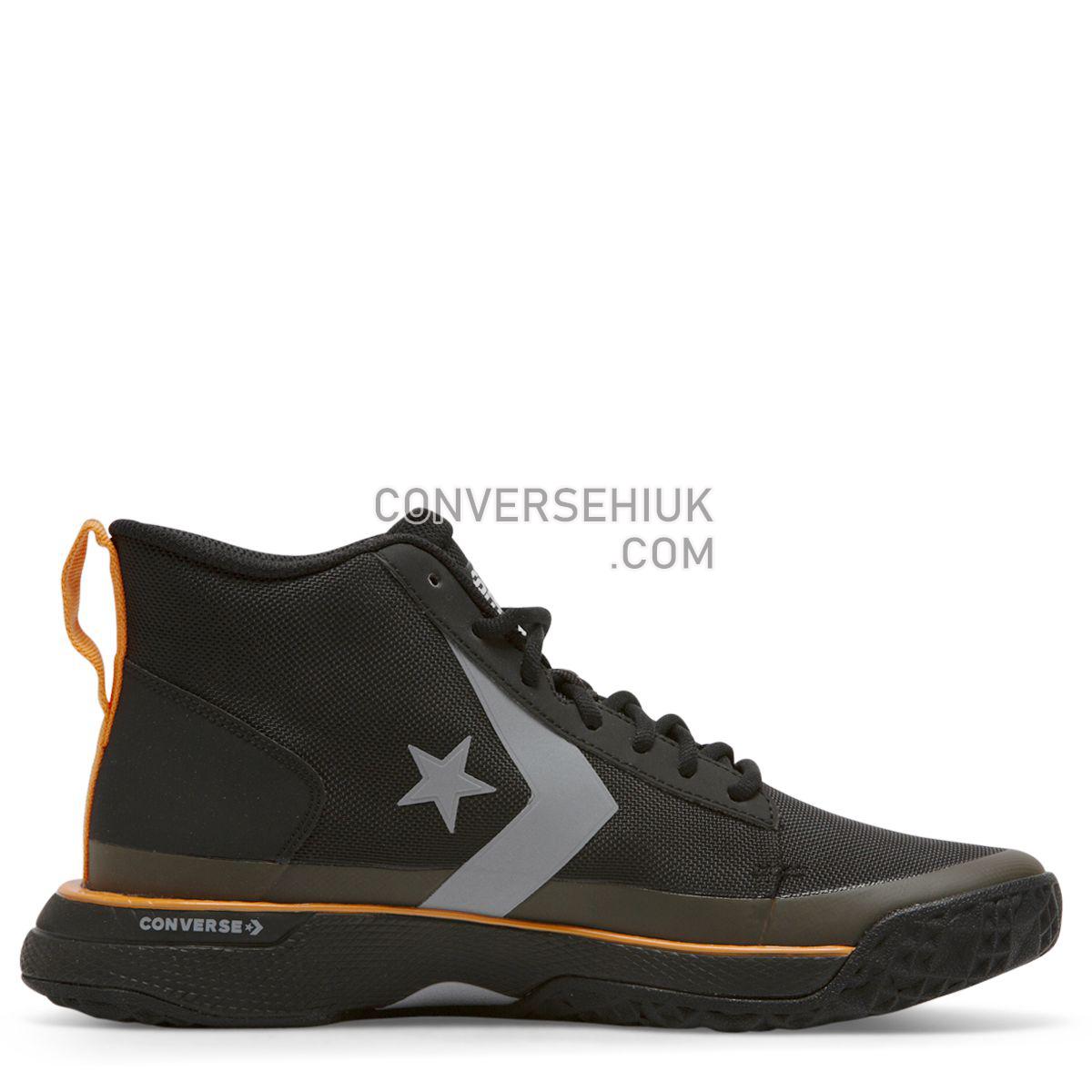 Converse X Tinker Hatfield Star Series BB Mid Black Black/Bold Mandarin/Wolf Grey 165592 Shoes