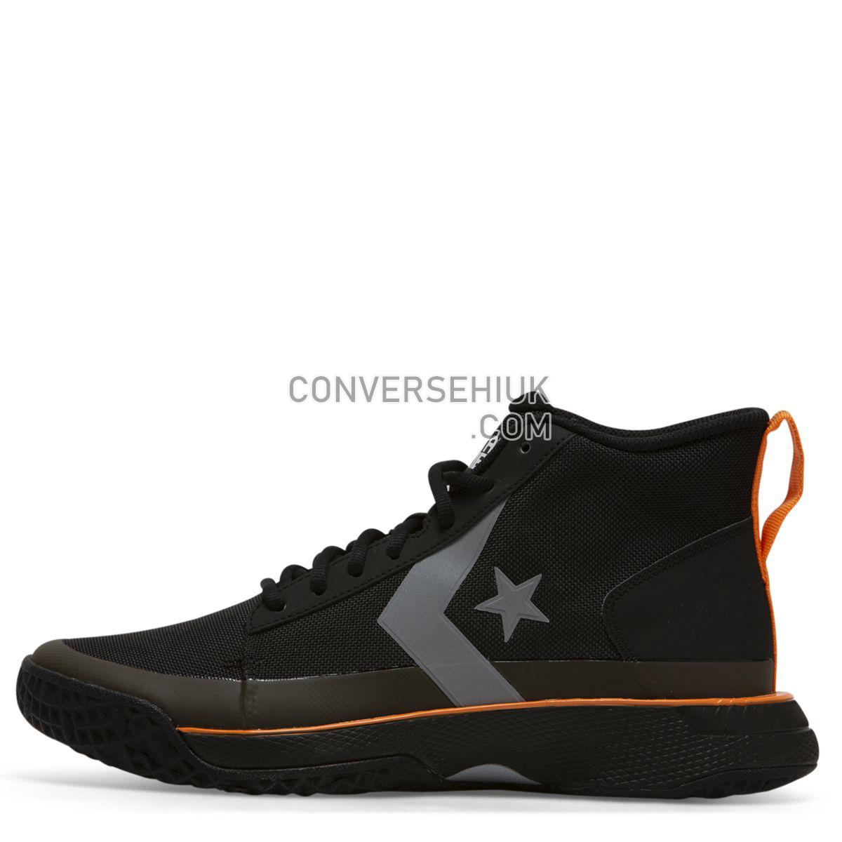 Converse X Tinker Hatfield Star Series BB Mid Black Black/Bold Mandarin/Wolf Grey 165592 Shoes