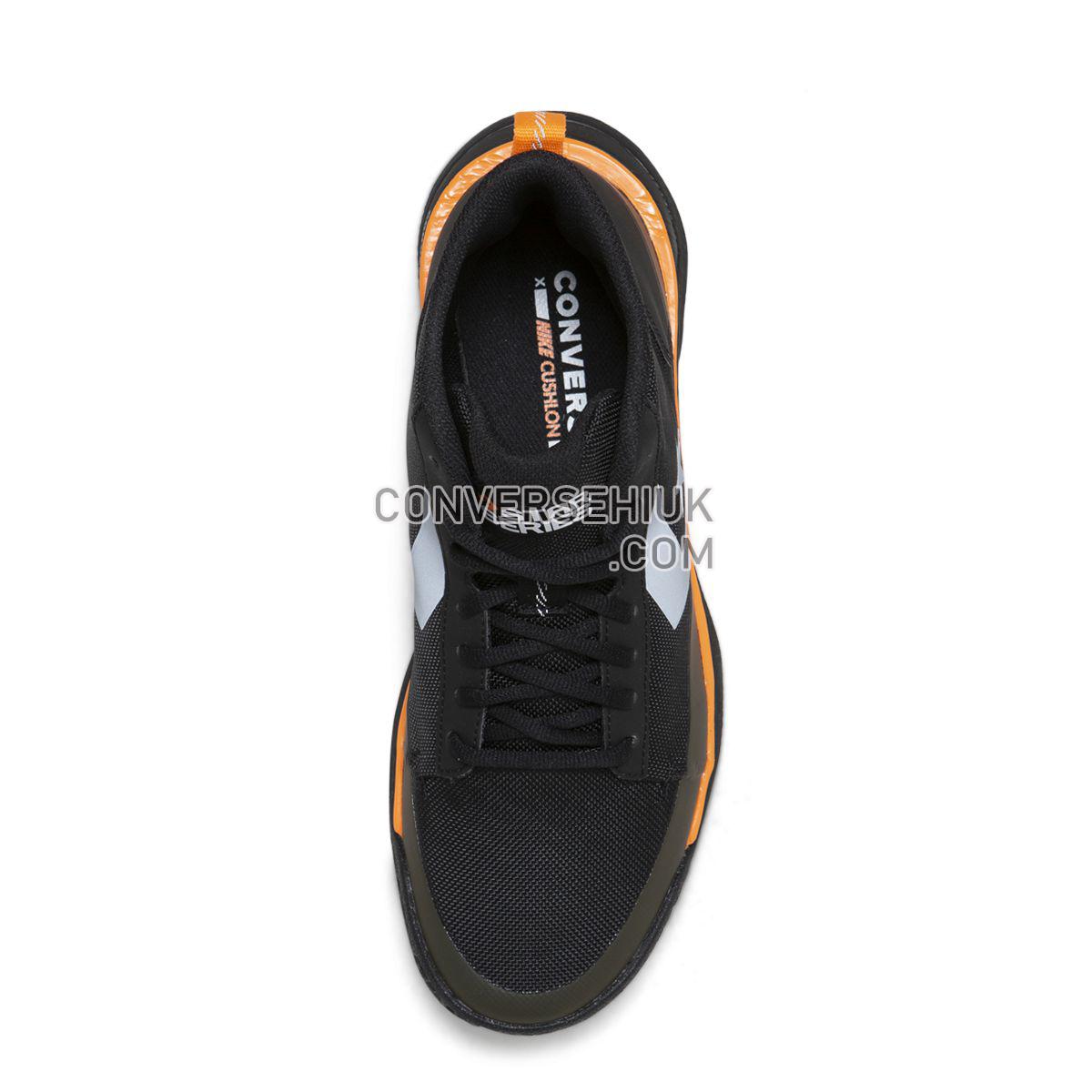 Converse X Tinker Hatfield Star Series BB Mid Black Black/Bold Mandarin/Wolf Grey 165592 Shoes