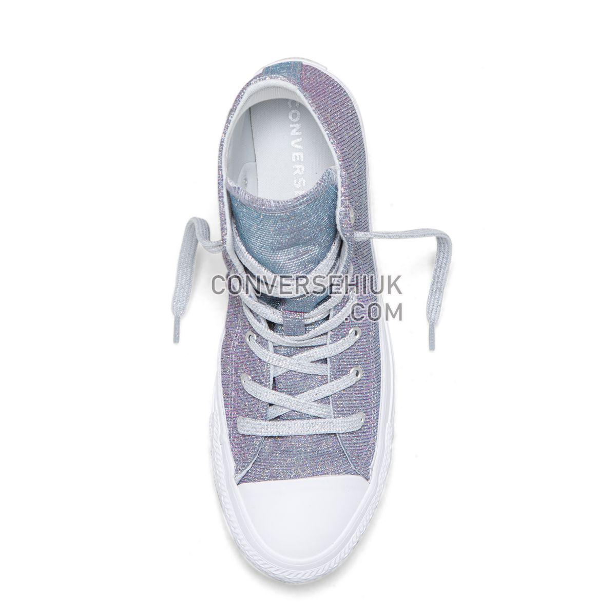 Converse Chuck Taylor All Star Starware High Top Pure Platinum Pure Platinum/Blue/Pink 564910 Shoes