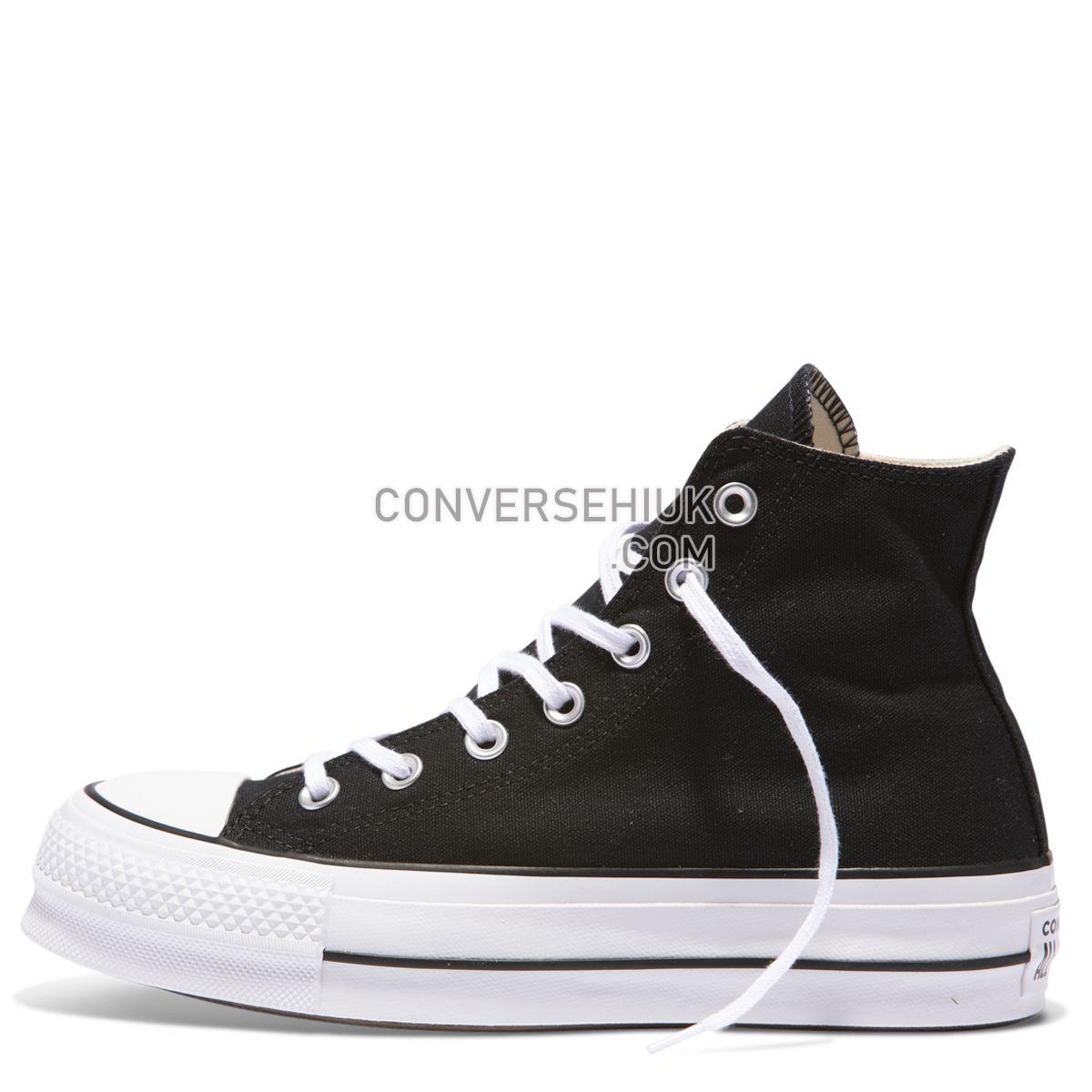 Converse Chuck Taylor All Star Lift Canvas High Top Black Black/White/White 560845 Shoes