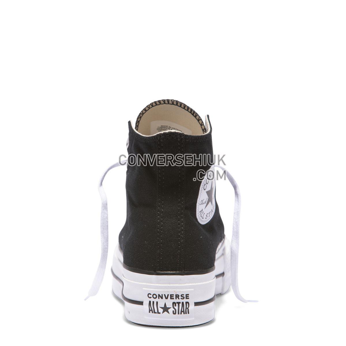 Converse Chuck Taylor All Star Lift Canvas High Top Black Black/White/White 560845 Shoes