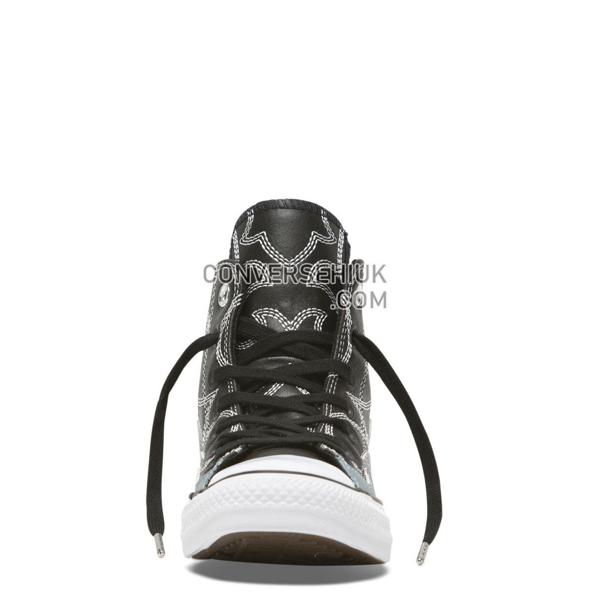 Converse Chuck Taylor All Star Fashion Week High Top Black Black/Antique Blue/Pure Silver 564953 Shoes