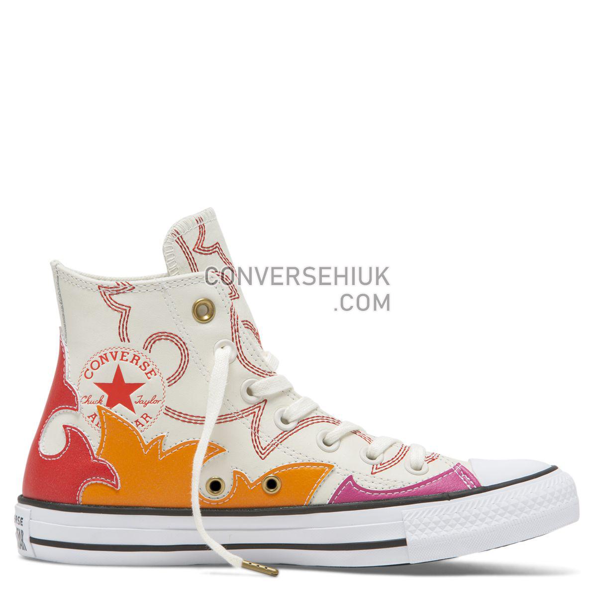 Converse Chuck Taylor All Star Fashion Week High Top Egret Egret/Habanero Red/Orange Rind 564954 Shoes