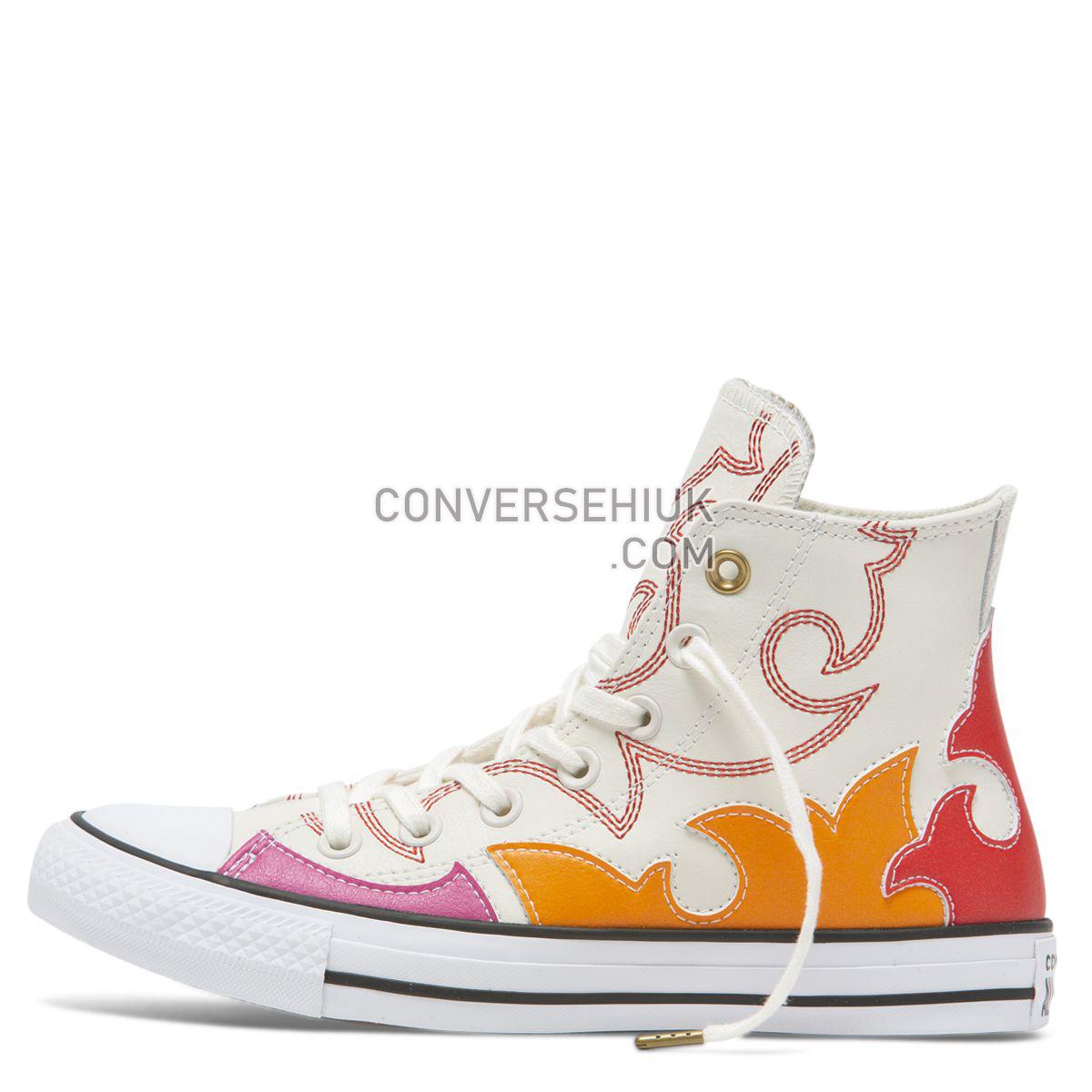 Converse Chuck Taylor All Star Fashion Week High Top Egret Egret/Habanero Red/Orange Rind 564954 Shoes