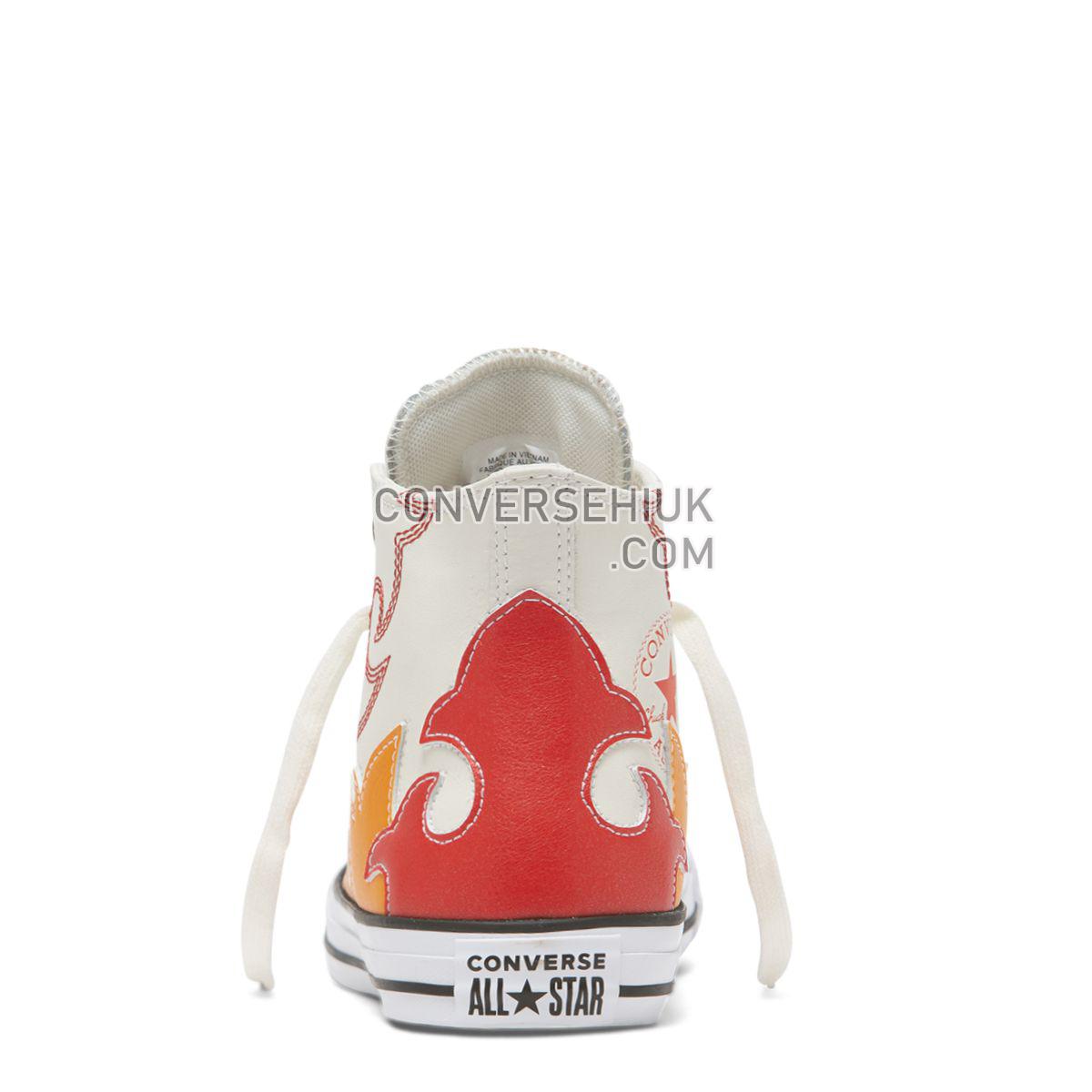 Converse Chuck Taylor All Star Fashion Week High Top Egret Egret/Habanero Red/Orange Rind 564954 Shoes