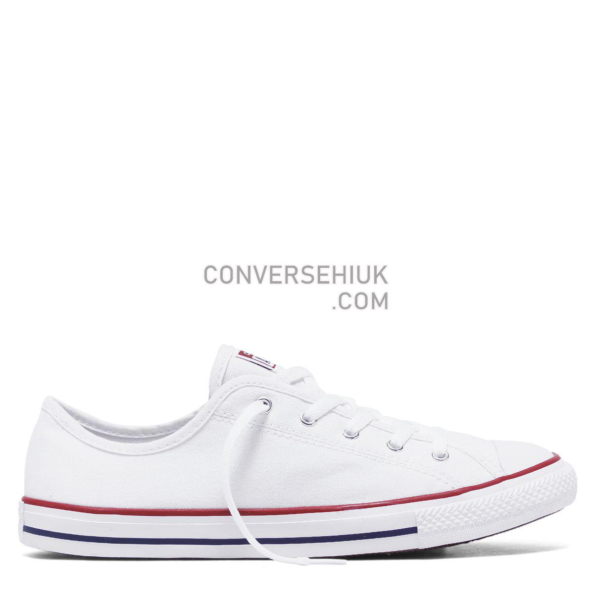 Converse Chuck Taylor All Star Dainty Canvas Low Top White White/White/Black 564981 Shoes